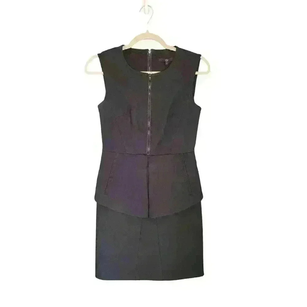 Tibi City stretch peplum dress Size 2